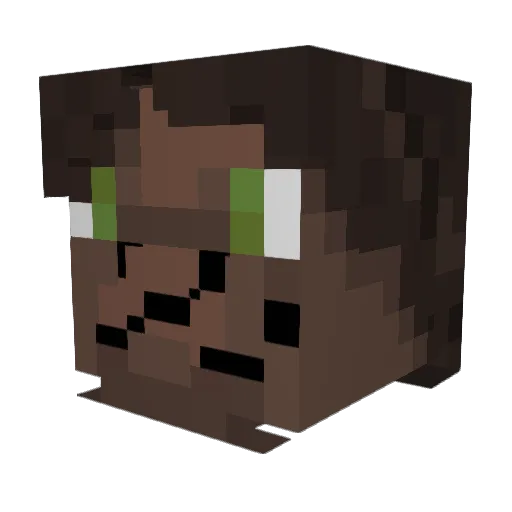 Tumbling_ouch Minecraft avatar head, 3D render