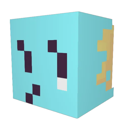 Tumbochka__ Minecraft avatar head, 3D render