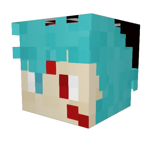 Tumi_YT Minecraft avatar head, 3D render