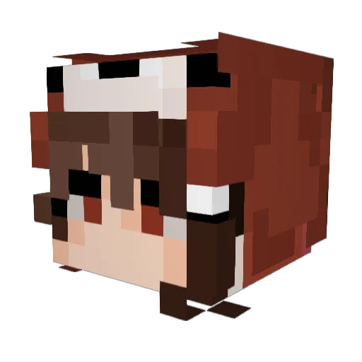 TummT Minecraft avatar head, 3D render
