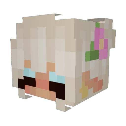 TummeBear Minecraft avatar head, 3D render