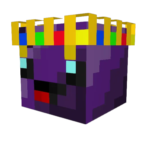 Tumonso Minecraft avatar head, 3D render