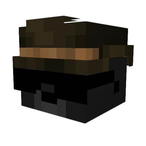 Tumorcito Minecraft avatar head, 3D render