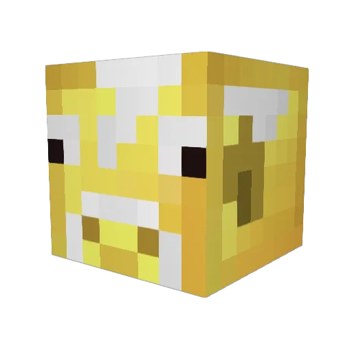 Tumpr Minecraft avatar head, 3D render