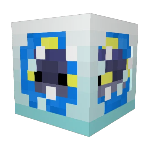 Tuna1823 Minecraft avatar head, 3D render