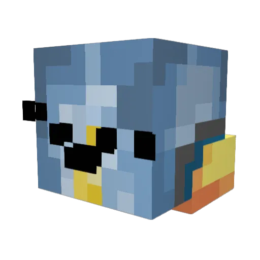 TunaFish003 Minecraft avatar head, 3D render