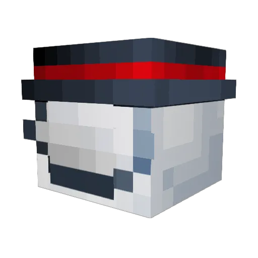 TunaQuief Minecraft avatar head, 3D render