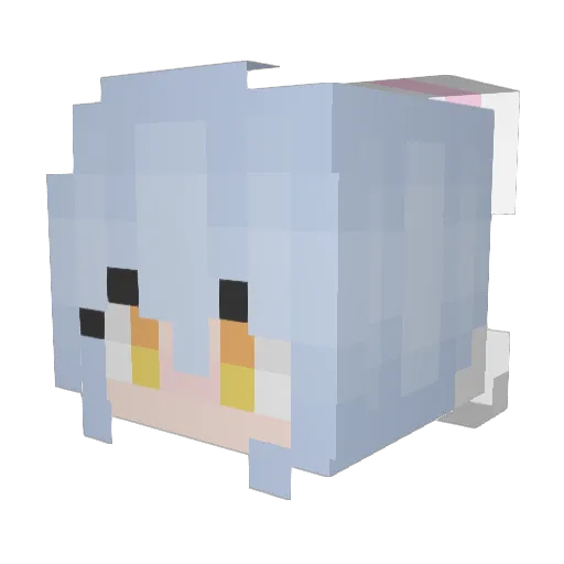 TunaSoCute Minecraft avatar head, 3D render