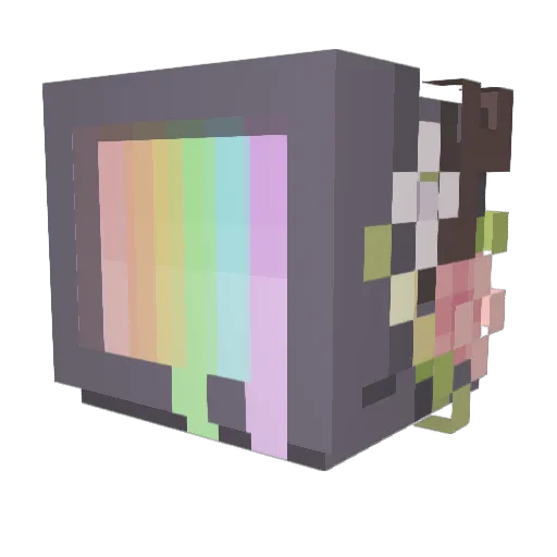 TunaTung Minecraft avatar head, 3D render