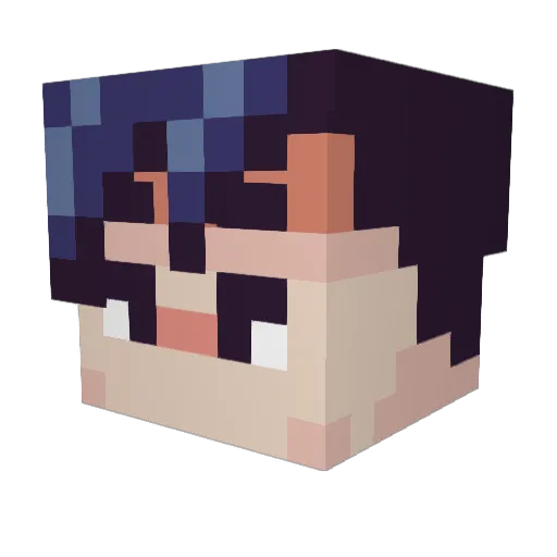 TunaYayo Minecraft avatar head, 3D render
