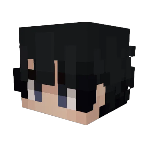 Tunamaniac Minecraft avatar head, 3D render