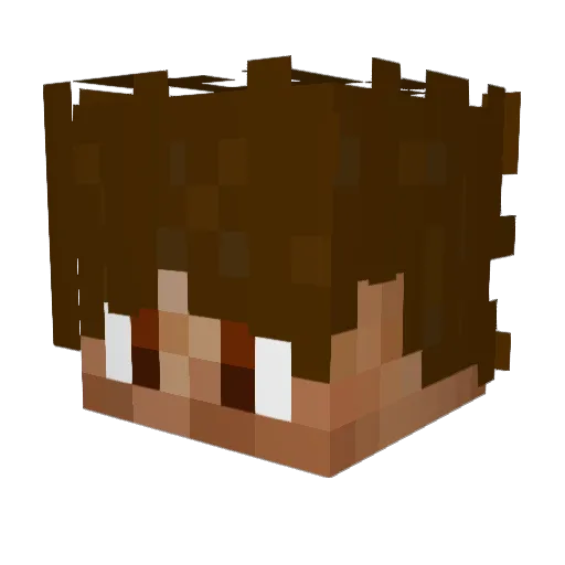 Tunay22 Minecraft avatar head, 3D render