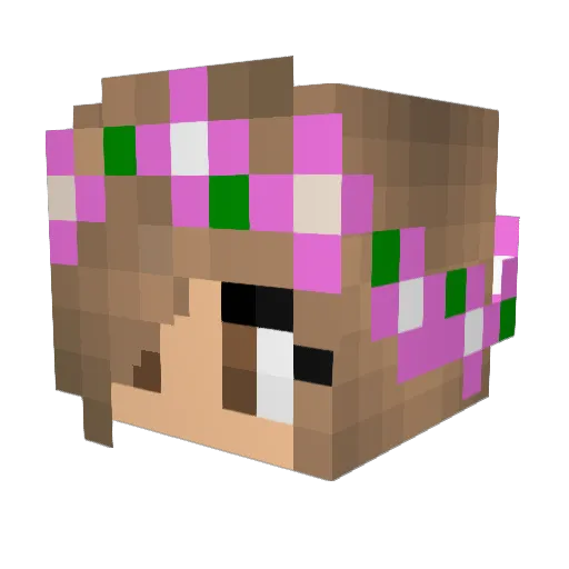 Tunde26 Minecraft avatar head, 3D render