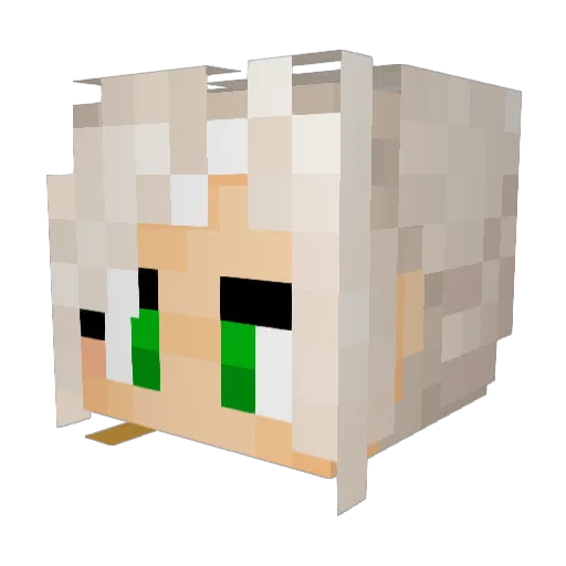 TundraBuddy Minecraft avatar head, 3D render