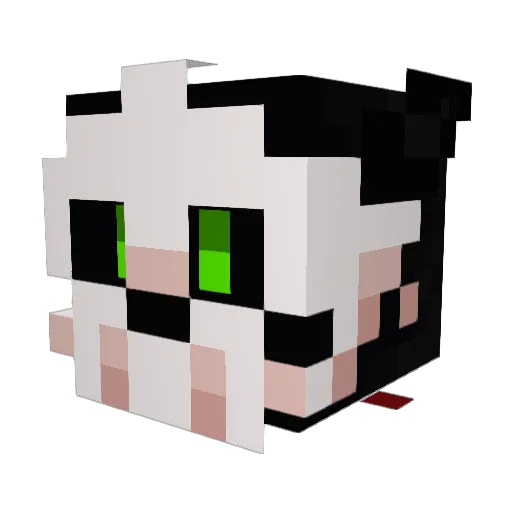 TundraFolf Minecraft avatar head, 3D render