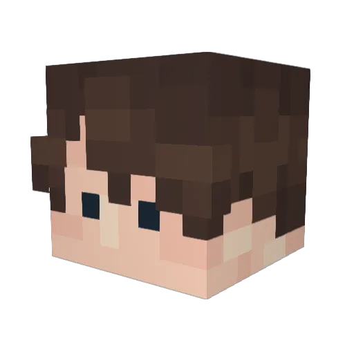 TundraTB Minecraft avatar head, 3D render