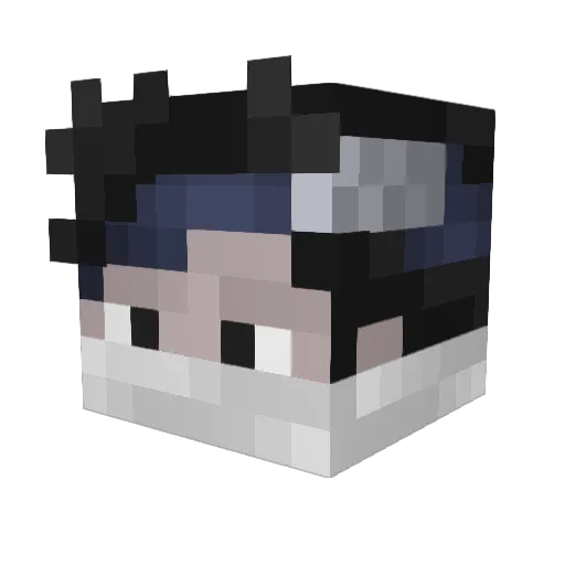 TunedJDM Minecraft avatar head, 3D render