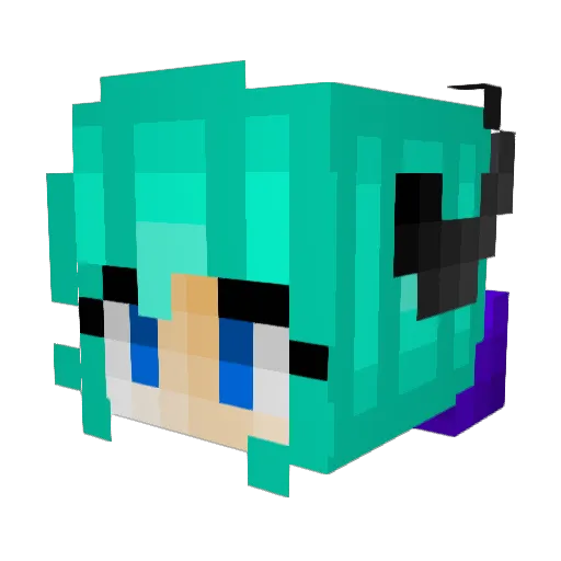 TunefulZeus7827 Minecraft avatar head, 3D render