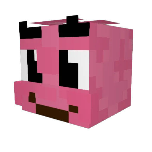 TungTungSadun Minecraft avatar head, 3D render