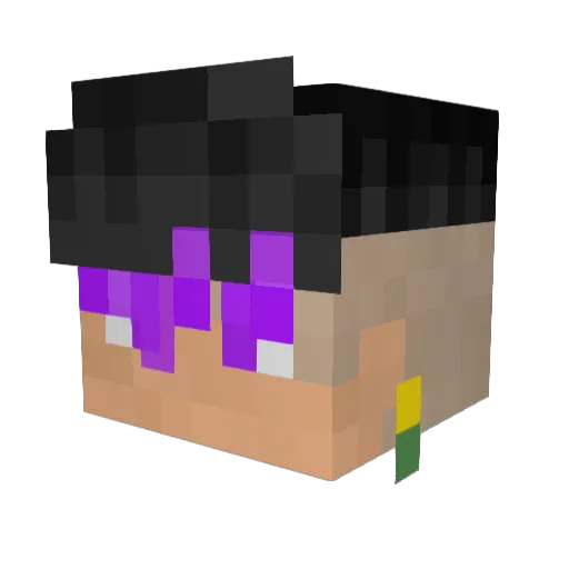 TungYoGirl Minecraft avatar head, 3D render
