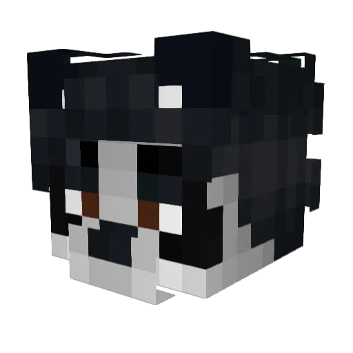 TunicFurry Minecraft avatar head, 3D render