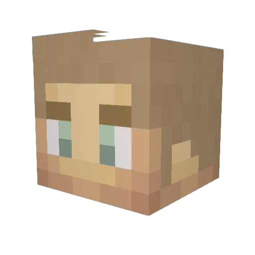 TunkDesign Minecraft avatar head, 3D render