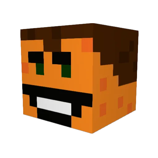 Tunneling_Bob Minecraft avatar head, 3D render