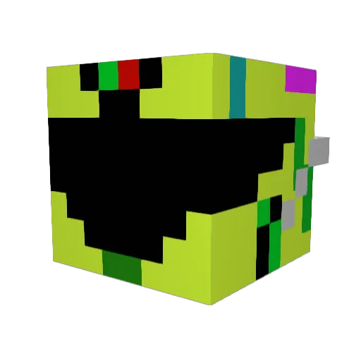 Tunnl Minecraft avatar head, 3D render