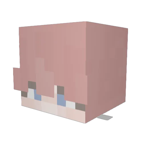 Tuomero Minecraft avatar head, 3D render