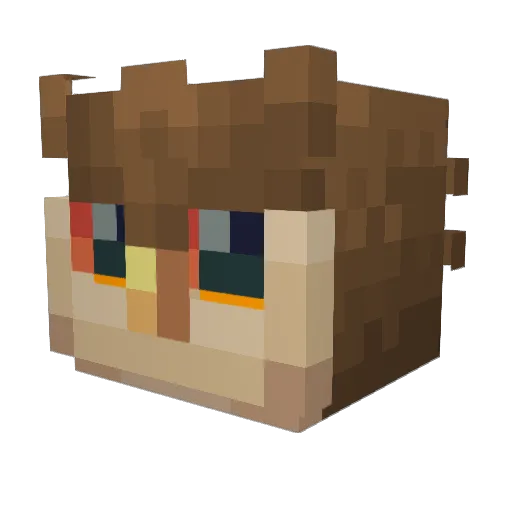 Tuppence240 Minecraft avatar head, 3D render