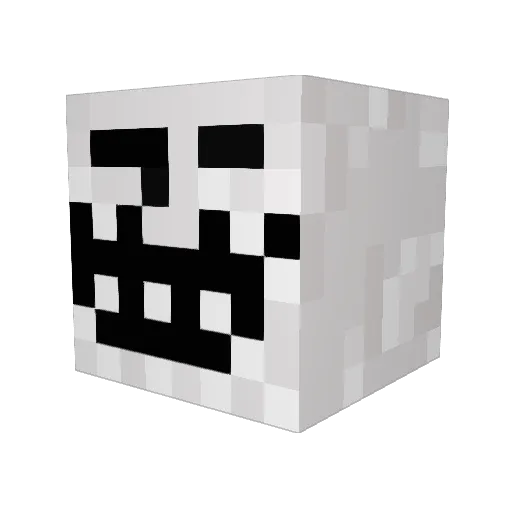 TupperwareTurtle Minecraft avatar head, 3D render