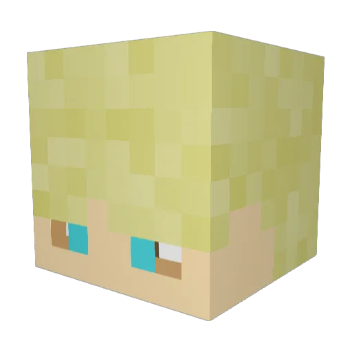 TupperwareVerse Minecraft avatar head, 3D render