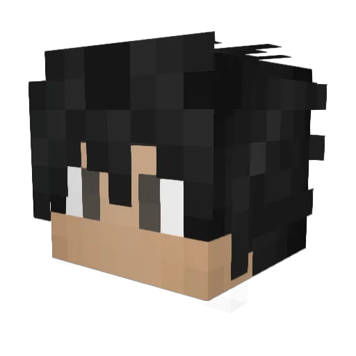 Tupython Minecraft avatar head, 3D render