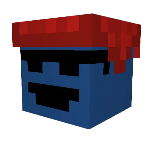 Tur4tle Minecraft avatar head, 3D render