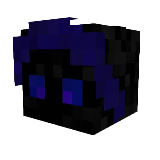 Turando Minecraft avatar head, 3D render