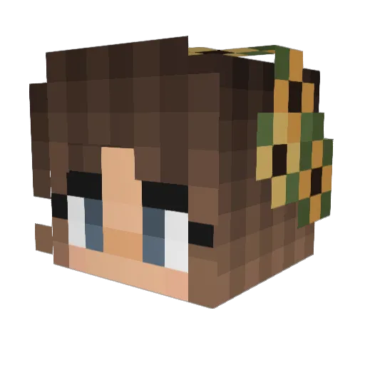 Turathe Minecraft avatar head, 3D render