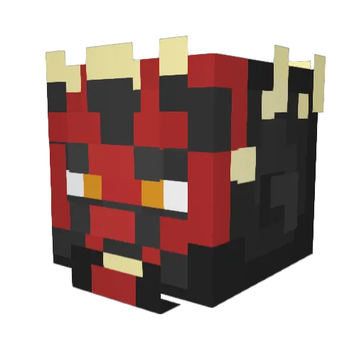 TurbidRobin Minecraft avatar head, 3D render