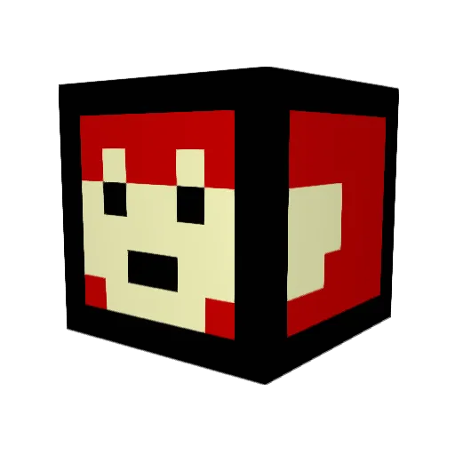 Turbo0718 Minecraft avatar head, 3D render