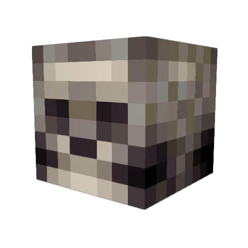 TurboCalvo Minecraft avatar head, 3D render