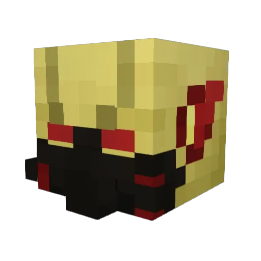 TurboDiisel Minecraft avatar head, 3D render