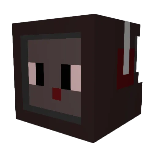 TurboHenny Minecraft avatar head, 3D render