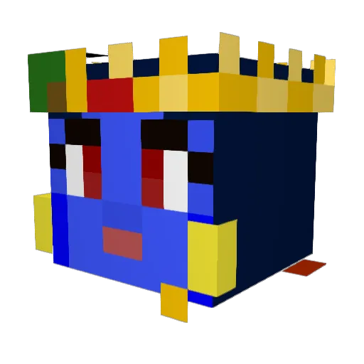 TurboJam98 Minecraft avatar head, 3D render