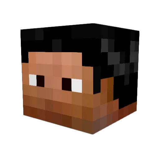 TurboJesus03 Minecraft avatar head, 3D render