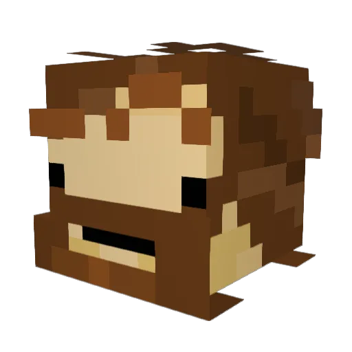 TurboJesus07 Minecraft avatar head, 3D render