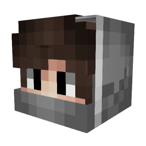 TurboKilian Minecraft avatar head, 3D render
