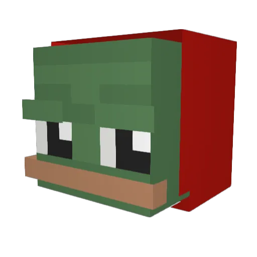 TurboMateuszek Minecraft avatar head, 3D render