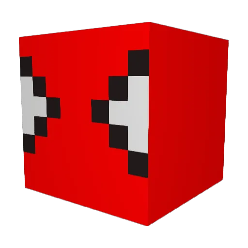 TurboMong Minecraft avatar head, 3D render
