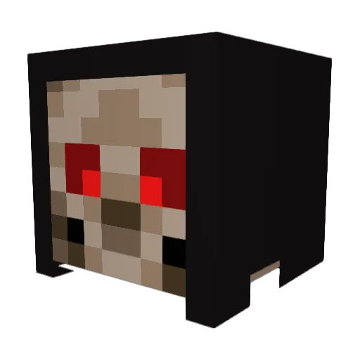 TurboSardelka Minecraft avatar head, 3D render