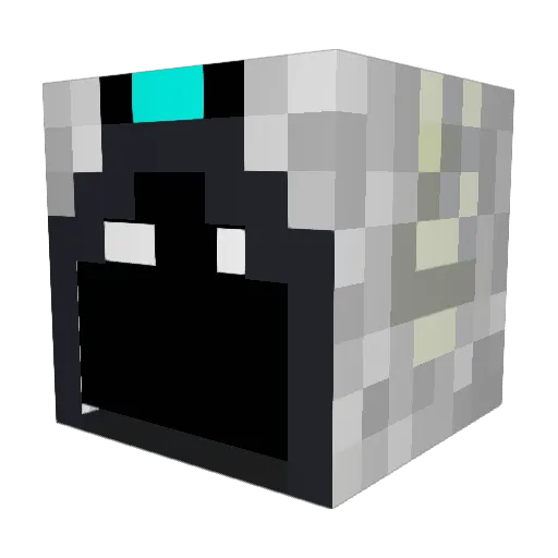 TurboTobix Minecraft avatar head, 3D render