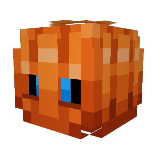 TurboTom3 Minecraft avatar head, 3D render